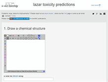 Tablet Screenshot of lazar.in-silico.de